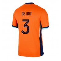 Camiseta Países Bajos Matthijs de Ligt #3 Primera Equipación Eurocopa 2024 manga corta